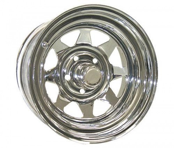 Стальной колесный диск 6x139.7 R15 ET-63.5 12.0J хром