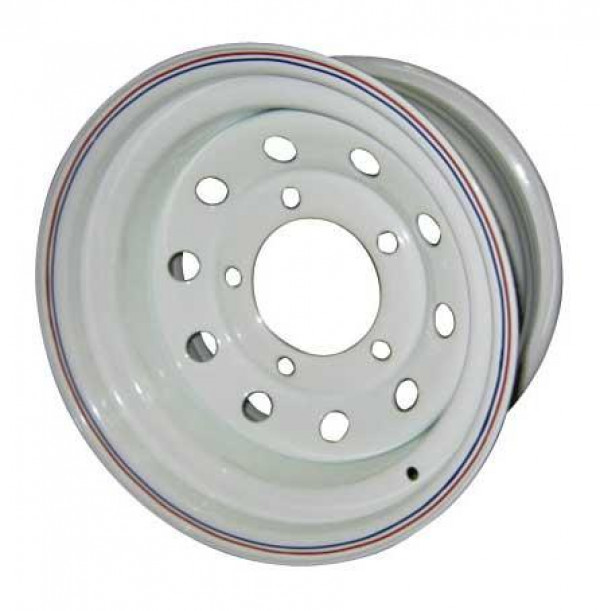 Стальной колесный диск 6x139.7 R15 ET-44 10.0J белый