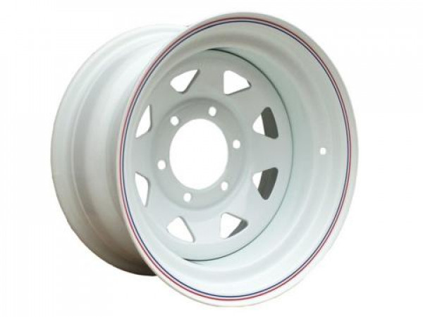 Стальной колесный диск 6x139.7 R16 ET-0 7.0J белый