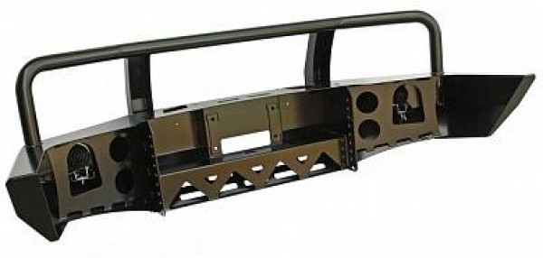 Передний силовой бампер РИФ для Mazda B2500/Ford Ranger 1986-2006с кенгурином и фарами