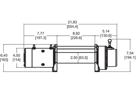 Электрическая лебедка Warn XDC-S 9.5 12V с синтетическим тросом