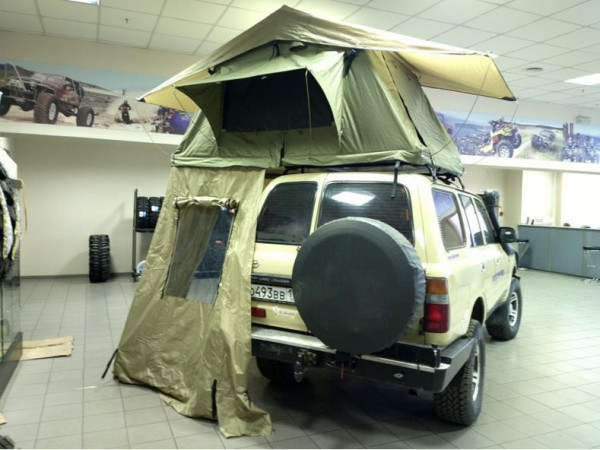 Палатка туристическая СТОКРАТ для установки на крышу автомобиля