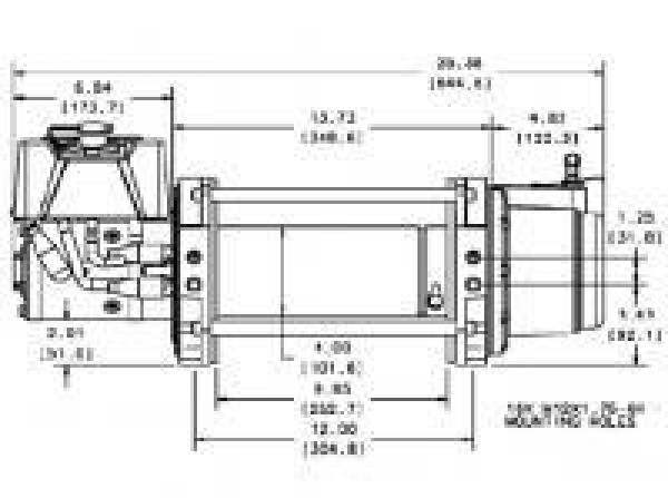 Индустриальная лебедка Warn series 9 DC 12V
