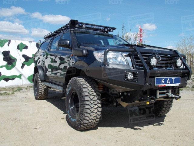 Передний силовой бампер со съёмным кенгурином III поколения - Toyota HILUX.