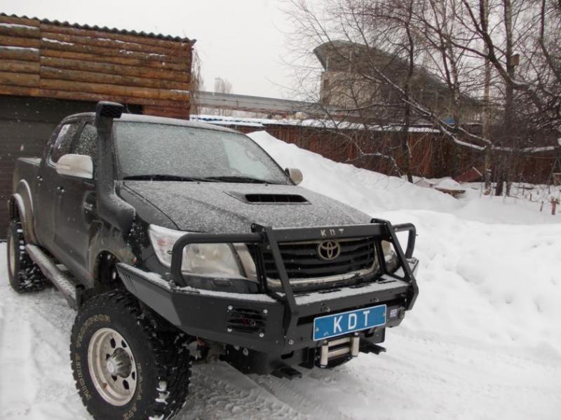 Передний силовой бампер со съёмным кенгурином III поколения - Toyota HILUX.