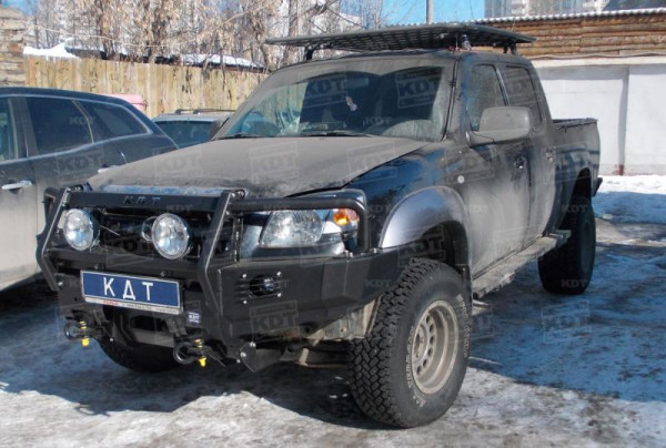 Передний силовой бампер со съемным кенгурином - Mazda BT-50, Ford Ranger.