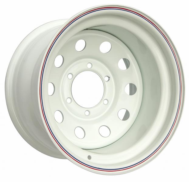 Стальной колесный диск 6x139.7 R16 ET-44 10.0J белый