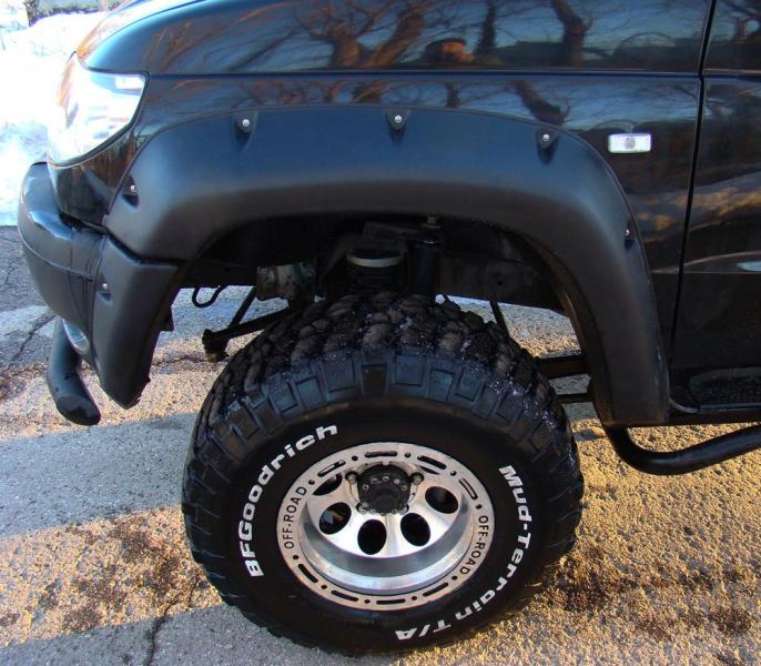 Расширители колёсных арок УАЗ Патриот пикап (без накладок на передний бампер) дорестайлинг