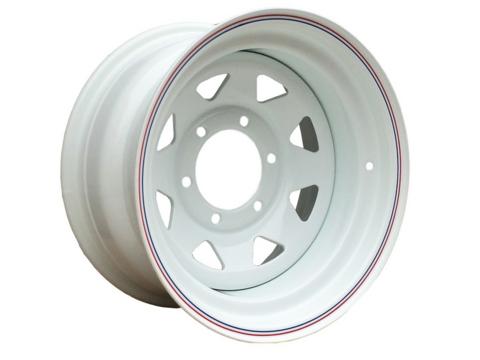 Стальной колесный диск 6x139.7 R16 ET-40 8.0J белый